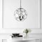 Jonathan Y Bee 13.5" 3-Light Modern Farmhouse Iron/Glass LED Pendant, Oil Rubbed Bronze/Clear JYL9925B - alternate 2