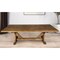 Homeroots 96" Brown Reclaimed Wood Trestle Base Dining Table 518603 - alternate 3