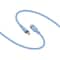 Monoprice USB-C to USB-C Silicone Charging Cable - USB 2.0, 240W PD, Ultra Flexible, 10ft, Blue 47249 - alternate 2