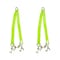 Mytee Products Tow Straps V Bridle 3 in x 36 in w/ RTJ Clusters, Hi VIZ/HI Abrasion Green Webbing, 5400 lbs, 2PK VStrap-0336RTJx2 - alternate 1