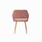 Homeroots Pink Upholstered Velvet Open Back Dining Chair 521962 - alternate 3