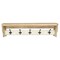Homeroots 32in Natural Wood Five Hook Wall Mount Coat Rack 488149 - alternate 1