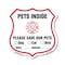 Signmission Pets Inside Shield Sign Alert Please Sav, 12 Inch X 12 Inch, Aluminum Metal Sign SHI-A-12-429 - alternate 1