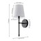 Jonathan Y Olivia 6.5" 1-Light Contemporary Traditional Candlestick Metal/Crystal LED Vanity, Black JYL9920B - alternate 3