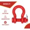 Mytee Products 4Pcs 5/8in Anchor Shackle Forged Carbon Steel w/ Safety Screw Pin 6,500 lbs WLL, 4PK SHACKLE-ANCHOR-BT-58x4 - alternate 3