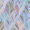 Homeroots 3' X 5' Blue Brown And Purple Geometric Washable Indoor Outdoor Area Rug 589206 - alternate 3