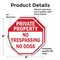 Signmission Private Property No Trespassing No, 4 inch X 4 inch, Vinyl Decal, 2PK OC-D-2PACK-4-139 - alternate 2