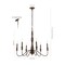 Jonathan Y Victoria 29" 6-Light Rustic Midcentury Iron LED Chandelier, Brown JYL7597A - alternate 3
