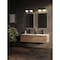 Z-Lite Realm Sphere 2 Light Vanity, Matte Black/Matte Opal, 16 In W x 9.75 In H 7517-2V-MB - alternate 2