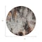 Homeroots 8' Gray Rust And Ivory Round Abstract Washable Indoor Outdoor Area Rug 615862 - alternate 3