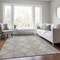 Homeroots 9' X 12' Taupe Beige And Khaki Floral Medallion Washable Indoor Outdoor Area Rug  614639 - alternate 4