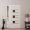 Vdomdoors Front Exterior Prehung Metal-Plastic Door, Manux 8933 White Silk, Side Sidelite Transom, Office Com MANUX8933EXD-WS-W36+14xH80-LH - alternate 3