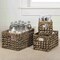 Happimess Hayden Cottage Hand-Woven Hyacinth Rectangular Nesting Baskets with Handles, Brown (Set of 3), 3PK BSK2012B-3SET - alternate 1