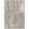 Homeroots 3' X 5' Taupe And Ivory Abstract Washable Indoor Outdoor Area Rug 612965 - alternate 3