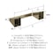 Amerock Blackrock Golden Champagne Contemporary Pivoting Double Post Toilet Paper Holder BH36001BBZ - alternate 2