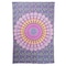 Homeroots 80" X 56" Purple Pink And Yellow Mandala Cotton Hanging Tapestry 397191 - alternate 1