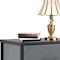 Homeroots 20" Gray Wood Accent Cabinet With Two Drawers 635733 - alternate 2