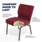 Flash Furniture Crimson Fabric Church Chair, PK4 4-FD-CH0221-4-SV-RED-GG - alternate 5