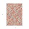 Homeroots 3' X 5' Coral And Orange Geometric Washable Indoor Outdoor Area Rug 609130 - alternate 3