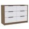 Homeroots 42" Brown and White Four Drawer Dresser 403751 - alternate 1