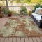 Homeroots 8' X 10' Terra Cotta And Beige Abstract Washable Indoor Outdoor Area Rug 630714 - alternate 3
