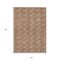 Homeroots 8' X 10' Copper And Beige Geometric Washable Indoor Outdoor Area Rug 595028 - alternate 2