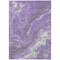 Homeroots 3' X 5' Purple Mint Green And Ivory Abstract Washable Indoor Outdoor Area Rug 618202 - alternate 3
