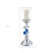 Homeroots 21" Silver and Blue Faux Crystal Bling Hurricane Candle Holder 468339 - alternate 3