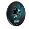 Holland Bar Stool Co San Jose Sharks 13" Solid Wood Clock WClkPBlkSJShar - alternate 1