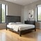 Homeroots Three Piece Black Solid Wood Bedroom Set 643647 - alternate 2
