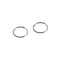 Hillman Key Ring 1-1/2in D Tempered Steel Silver Split Rings/Cable Rings Silver Pair 701406 - alternate 1