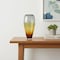 Homeroots 19" Clear And Brown Ombre Glass Table Vase 574231 - alternate 2