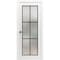 Sartodoors Solid French Door Frosted Glass Planum 2122 White 32x80 Solid Core Modern Interior PLANUM2122ID-WS-32 x 80-Butterfly - alternate 1