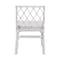 Bali & Pari Carwyn Bohemian White Rattan Dining Chair 248-13779-ZORO - alternate 2