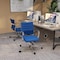 Leisuremod Benmar Modern Mesh Office Chair with Ergonomic Swivel Task Chair & Arms BO19BUM - alternate 3