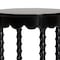 Baxton Studio Sally Nightstand with Bamboo Inspired Legs, Black 266-14638-ZORO - alternate 3