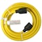Powerzone Electrical Cord, 10 AWG Cable, 25 ft L, Yellow 5990692 - alternate 1