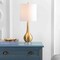Jonathan Y Dylan 25" Metal/Crystal Teardrop LED Table Lamp, Brass JYL5010A - alternate 4