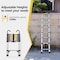 Edendirect 9.5 ft. Telescoping Aluminum Button Extension Ladder with Triangle Stabilizer and Hooks, 330 lbs. IR-W2717P187988 - alternate 3