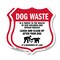 Signmission Dog Poop Shield Sign Dog Waste Is A Thre, 6 inch X 6 inch, Plastic Sign, 2PK SHI-P-2PACK-6-374 - alternate 1