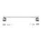 Oakbrook Collection Chrome Towel Bar 18 in. L Die Cast Zinc BH-OB3018CH - alternate 4