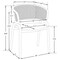 Leisuremod Ervilla Dining Chair with Stainless Steel Legs Velvet Seat and Wicker Back, Beige EC20BG - alternate 2
