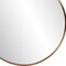 Homeroots 32" Antiqued Brushed Brass Round Wall Mirror 401208 - alternate 3