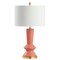 Jonathan Y Ziggy 27" Contemporary Glam Ceramic/Iron LED Table Lamp, Coral/Gold Painting JYL6607B - alternate 3