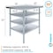 Amgood 30in D x 36in L Stainless Steel Table, Three Undershelves AMG WT-3036-3SH-Z - alternate 4