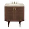 James Martin Vanities Amberly 30" Single Vanity, Mid-Century Walnut, w/ 3 CM Tajnar Eclos Top 670-V30-WLT-3TJR - alternate 1
