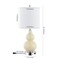 Jonathan Y Cora 22" Classic Vintage Glass LED Table Lamp with USB Charging Port, Cream, 2PK JYL1125A-SET2 - alternate 5