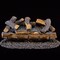 Duluth Forge Ventless Natural Gas Log Set - 24 in. Split Oak, 33,000 BTU, Remote Control DLS-N24R-1 - alternate 3