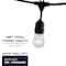 Bulbrite 48-foot String Light Kit with Clear Vintage Style S14 Incandescent Light Bulbs 2700K 810002 - alternate 2