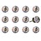 Homeroots Set of Twelve Blue And White Floral Ceramic Drawer Pull Knobs, 12PK 358094 - alternate 2